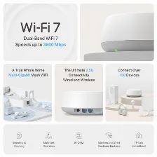 Routers Inalambrico Mesh Interior Para Hogar | Tp-link | Deco Be25(2-pack) | Doble Banda Wi-fi 7 Be3600 Mbps | 2 Puerto 2.5 Gigabit Wan/lan | 4 Antenas Internas | Operacia“n Multi-link Mlo